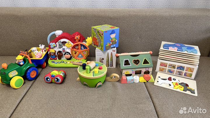 Пакетом Развивающие игрушки от 6 мес