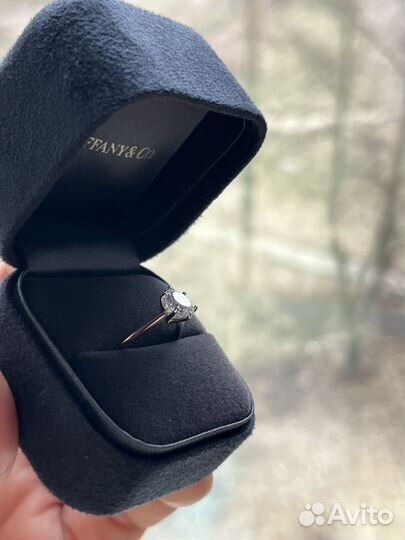 Кольцо tiffany с коробкой