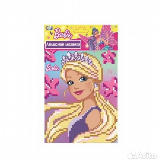 Мозаика алмазная Барби, 20*15 см 90884