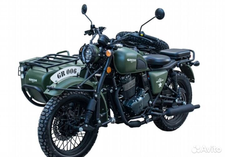 Мотоцикл с коляской groza defender 500 (4T EFI) (2