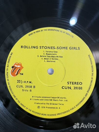 Пластинка The Rolling Stones - Some Girls