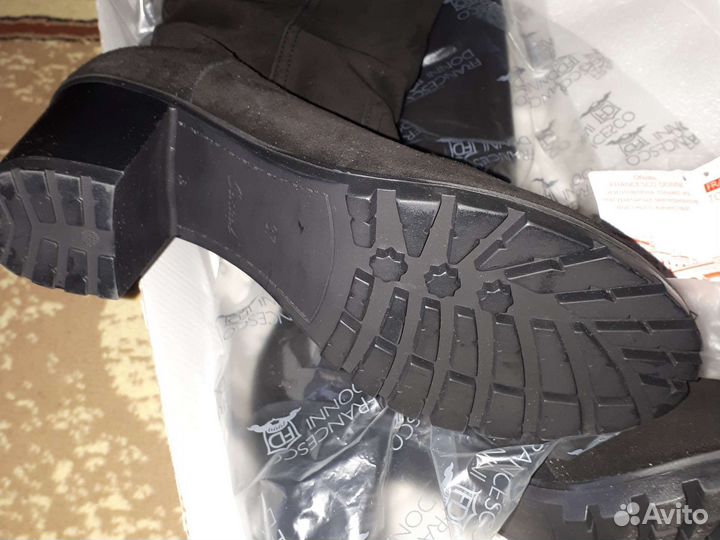 Зимние сапоги нат.замш 37