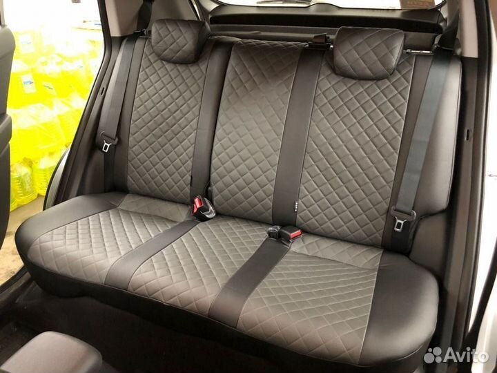 Авточехлы Хендай Крета Экокожа Ромб