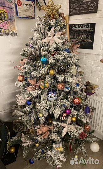 Елка искусственная заснеженная 160 см