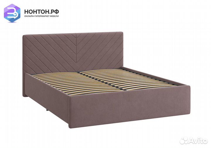 Кровать Сандра 2 1.6 м светло-коричневая