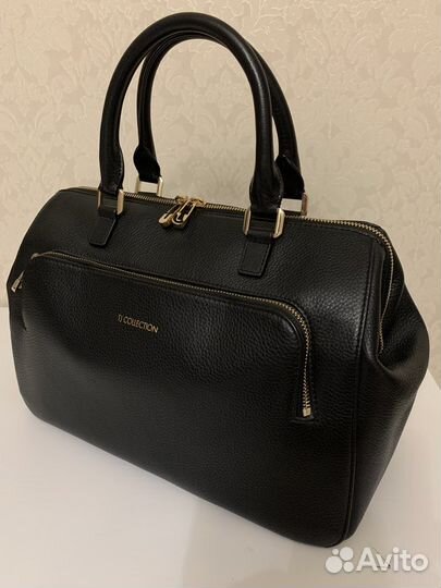 Сумка кожанная TJ Collection черная