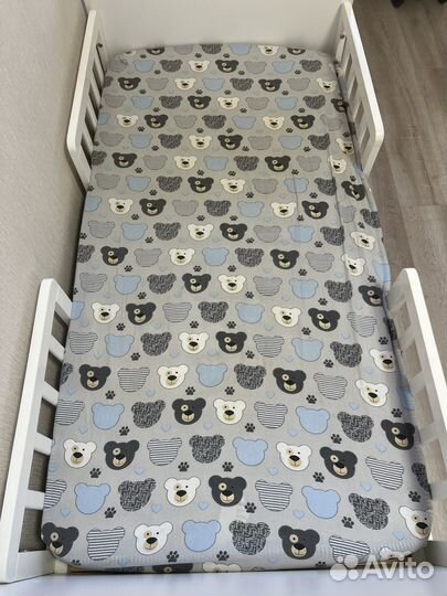 Простынь на резинке 2 штуки 140*70