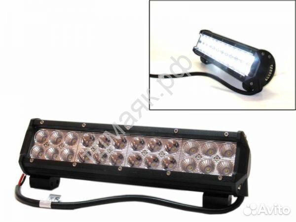 Фара светодиод. дополнит. 24 cree SMD 72 вт, 10-30
