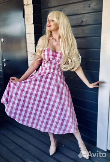 Костюм барби с париком женский для аниматора