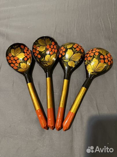 Ложки деревянные хохлома оригинал