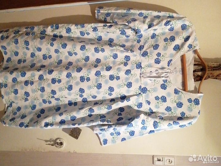 Байковая ночная сорочка