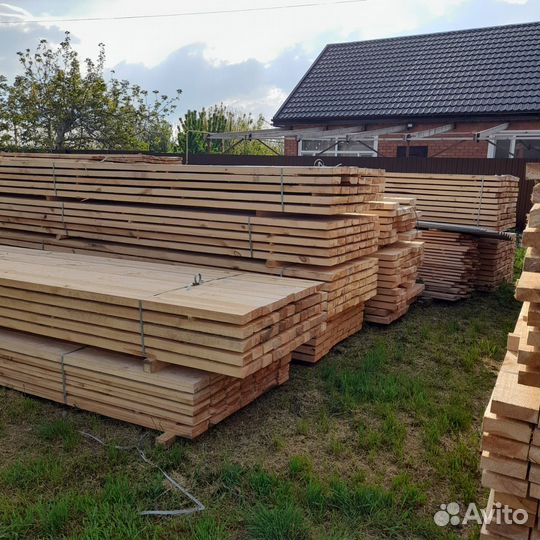 Обрезная доска 50х100х6000 из сосны