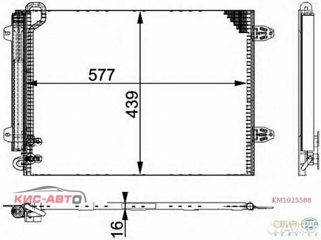 Радиатор кондиционера nissens B6,7;CC