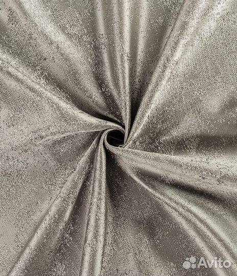 Штора портьерная Аллюр 180x260 см стальной;