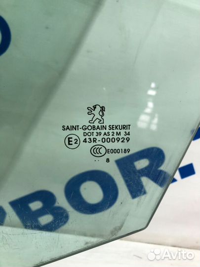 Стекло двери перед лев peugeot 308 1.6 ат хетчбек