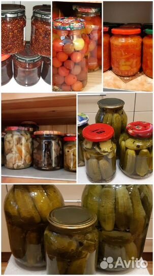 Домашние заготовки:огурцы, помидоры, варенье,грибы