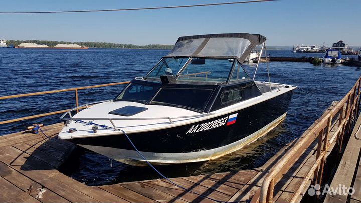 Американский алюминиевый катер 7.5м с V8, 150 м.ч