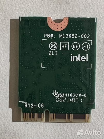 Wi-Fi 6e + Bluetooth 5.2 адаптер Intel AX211ngwg