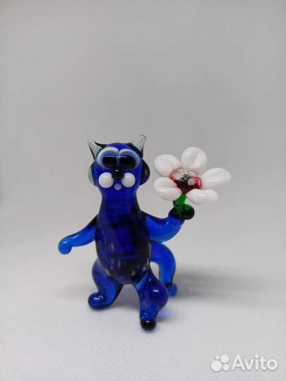 Фигурки из стекла. Кошки-мышки