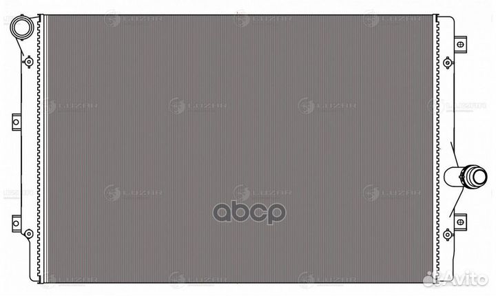 Радиатор двигателя LRc1803 luzar