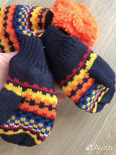 Комплект шапка и варежки Place 2/3 года