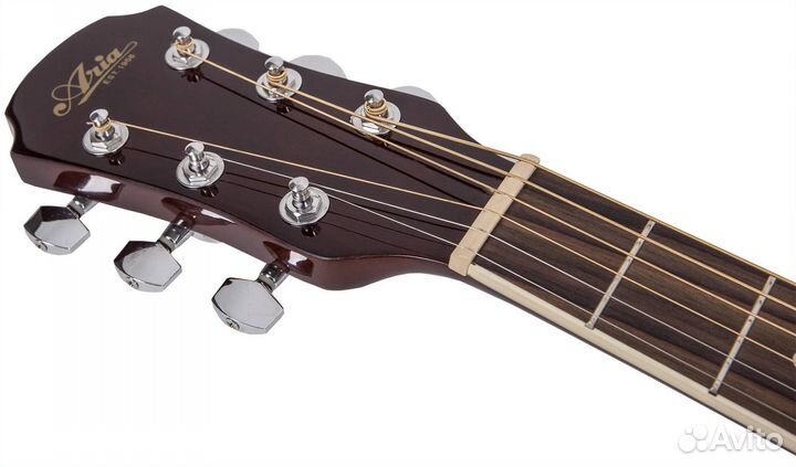 Леворукая акустическая гитара Aria AWN-15-L N