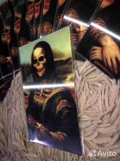 Двойная наклейка «Мона Лиза»