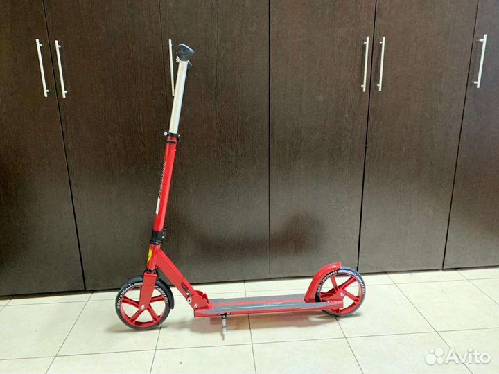Самокат для взрослых ferrari, красный