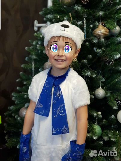 Новогодний костюм Белый мишка