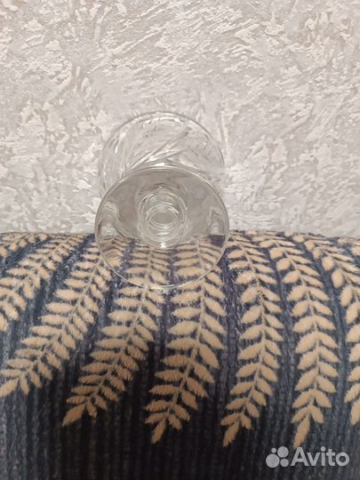 Хрустальная конфетница СССР на ножке 13см г/х