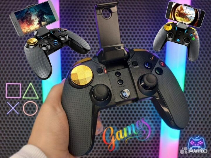 Геймпад беспроводной для телефона с держателем