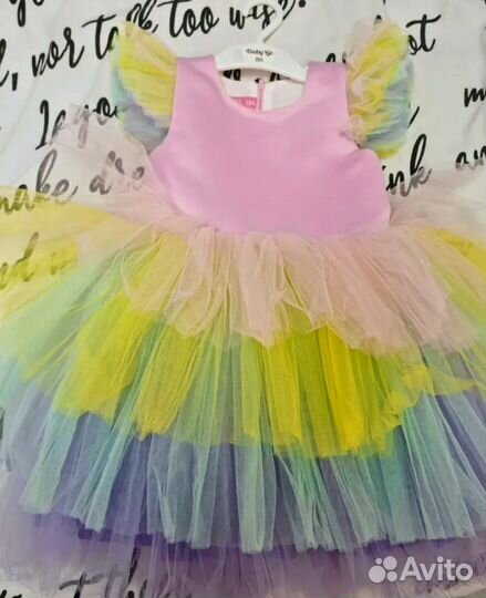 Платье единорог 104