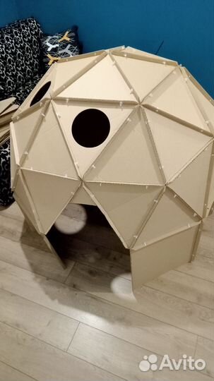 Домик для детей из картона (сборный) Купол
