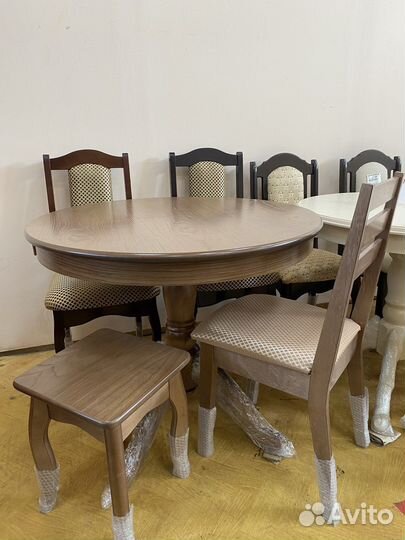 Стол массив «Круглый» раздвижной