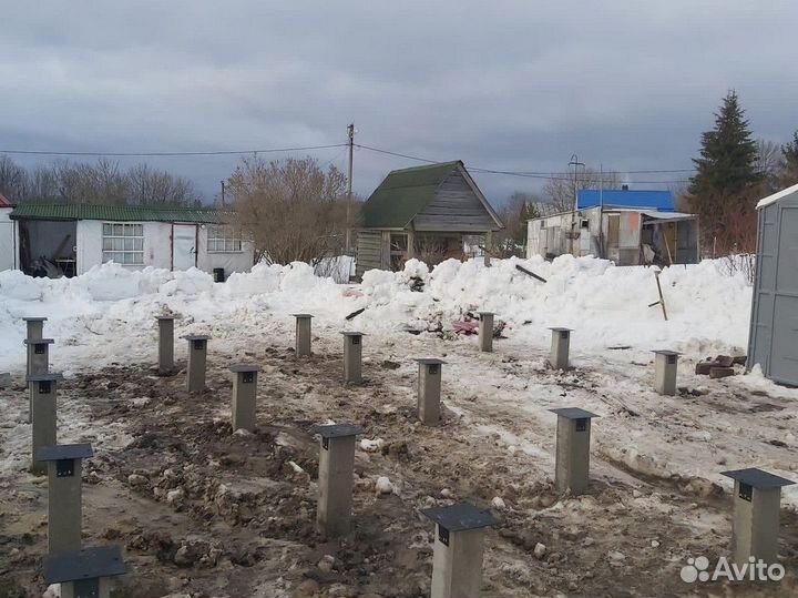 Жб сваи. Фундамент на жб сваях под ключ