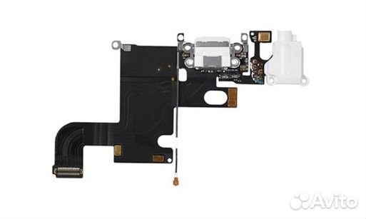 Шлейф для iPhone 6 + разъем зарядки + разъем гарни