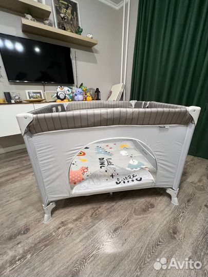 Манеж Babyton Circus Grey