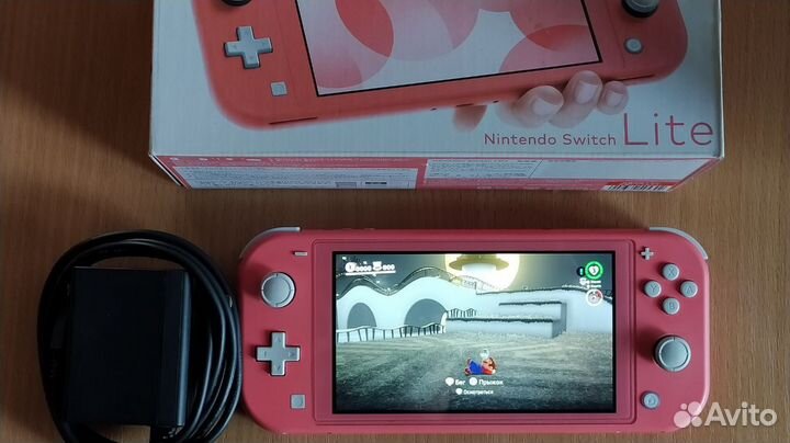 Nintendo switch lite прошитая (чип) + 27игр