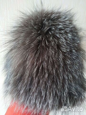 Шапка, мех чернобурки