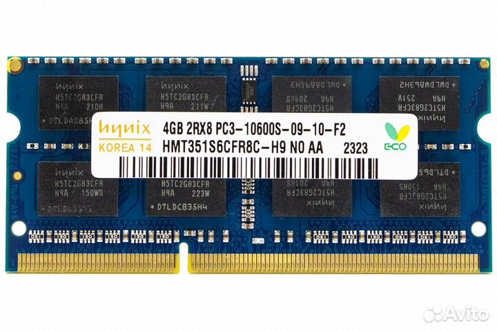 Новые sodimm DDR3 4GB PC3-10600S 1333мгц Hynix