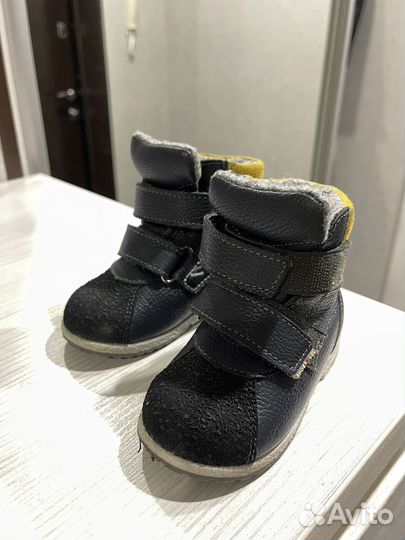 Ботинки кожаные демисезонные 20 размер