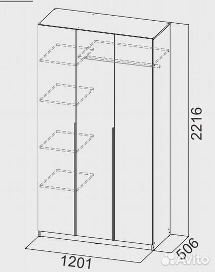 Шкаф новый шк-5(1.2м)