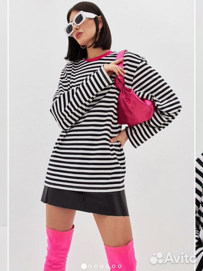 Лонгслив toptop в полоску