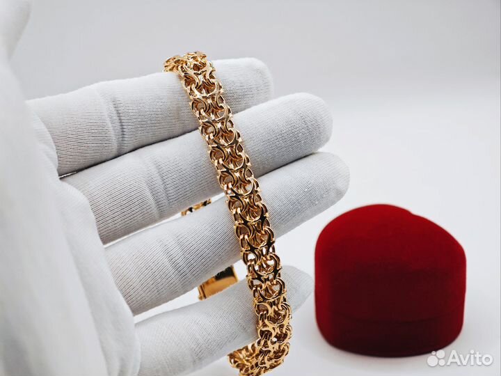 Новый золотой браслет Рамзес 41,5гр