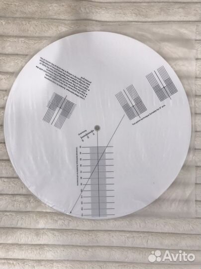 Шаблон для настройки тонарма антискейтинга