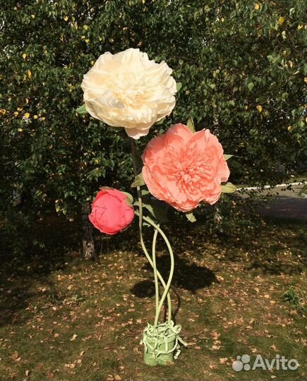 Большие цветы -Ростовые