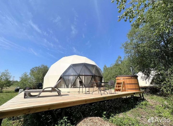 Сферический шатер, Глэмпинг диаметр 7м