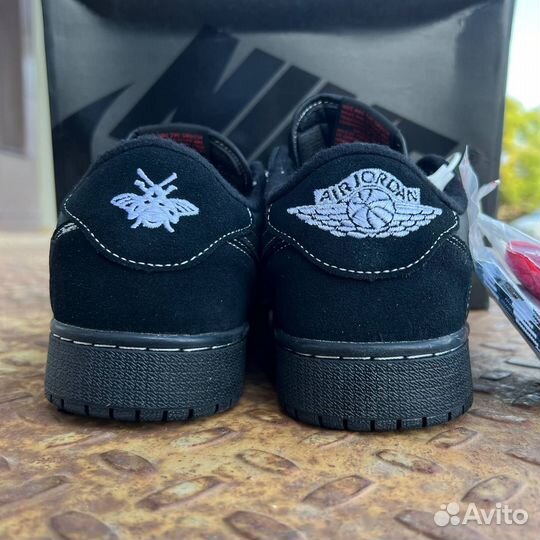 Кроссовки Jordan 1 Low Travis Scott Black Phantom