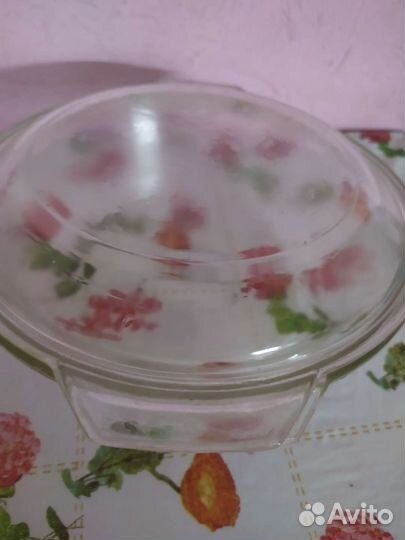 Большая Стеклянная кастрюля