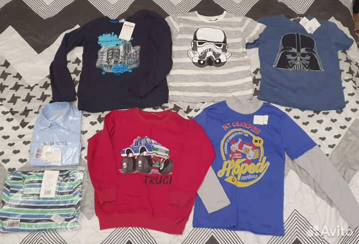 Пакет новой одежды на мальчика рост 122-128 см